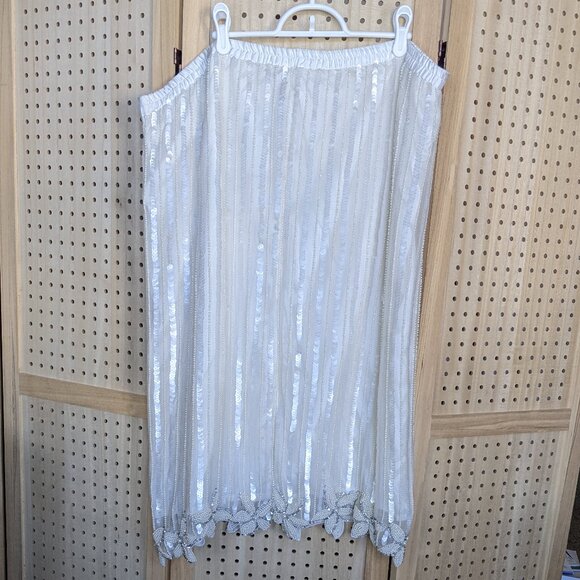 VINTAGE beaded masterpeice - 80's top and skirt, - Picture 3 of 16